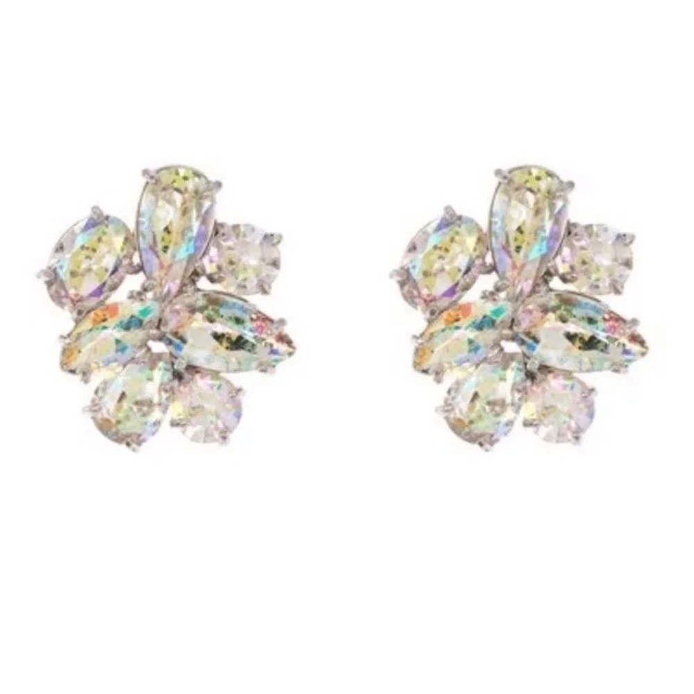 $68 Kate Spade Patina Plated Crystal Cluster Studs